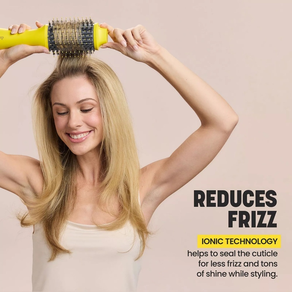 Drybar The Double Shot Oval Blow-Dryer Brush in Bright Yellow and Gray - Picture 5 of 11